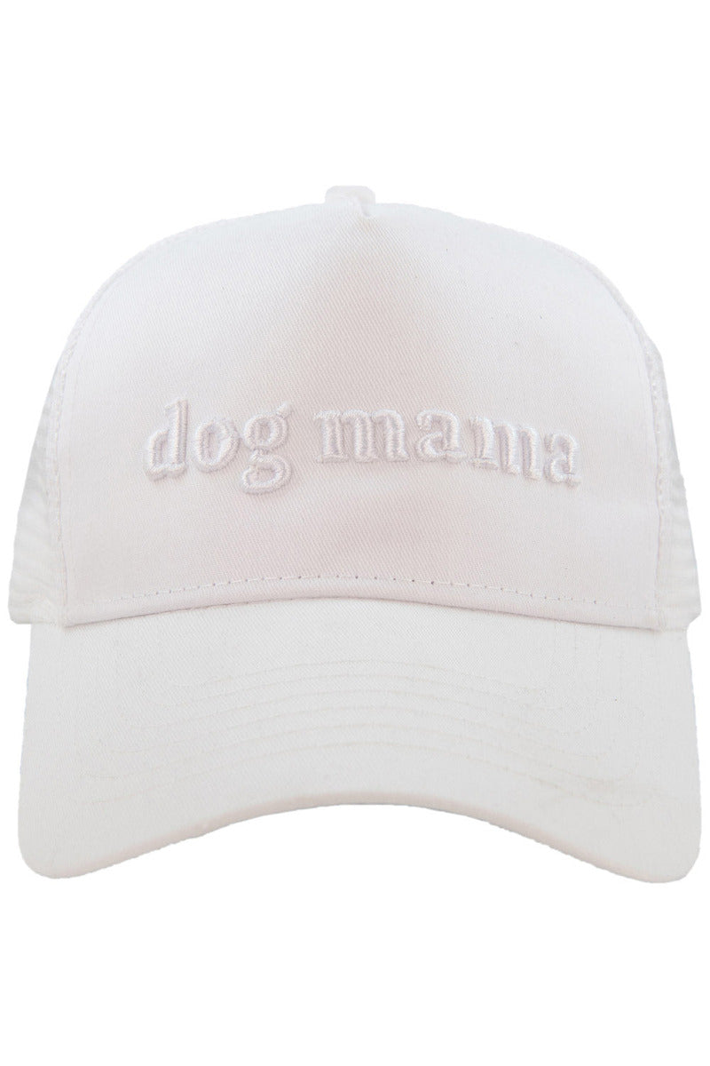 Dog Mama 3-D Embroidered Trucker Hat - Katydid.com