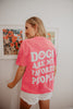 Dogs Are My Favorite People Oversized Print Graphic Tee