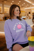 Don't Worry Darling Happy Face Graphic Sweatshirt