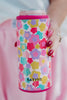 Groovy Multicolored Flowers Slim Can Koozie - Katydid.com