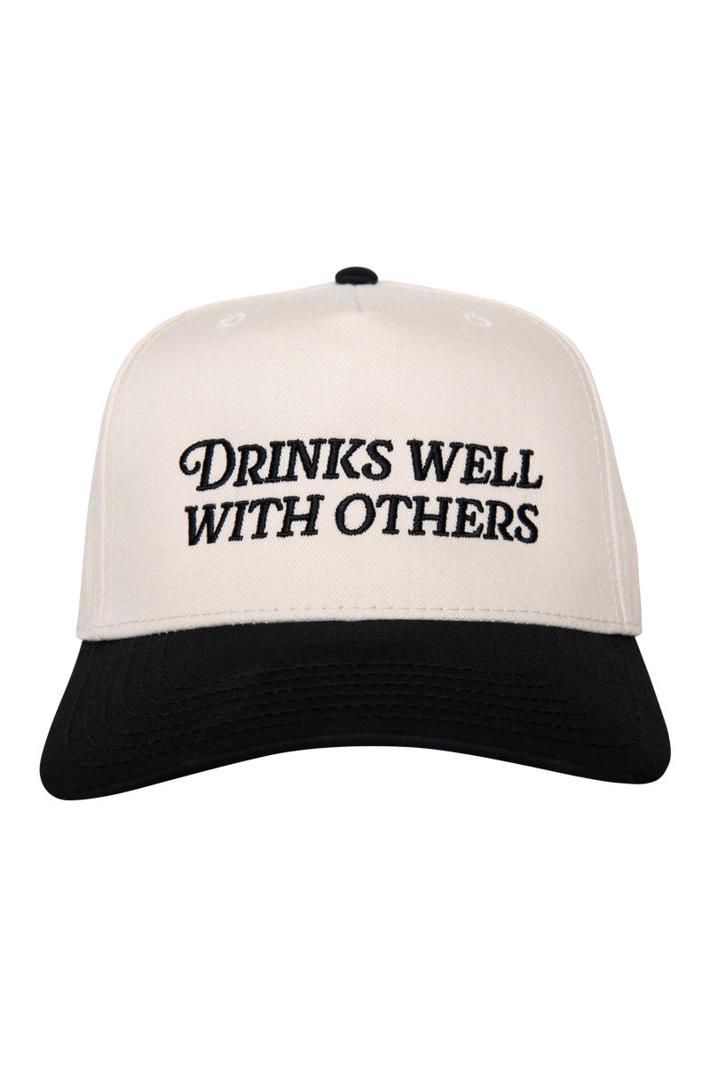 Vintage Cocktail Trucker Hats | Cute Drink Caps | Embroidered 2-Tone Snapback Embroidered Espresso Martini Trucker Hat: Funny Cocktail  main image 2