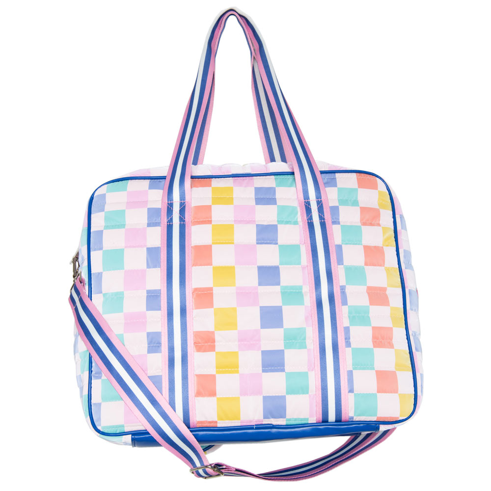 Multicolored Checker Pickleball Sling Bag