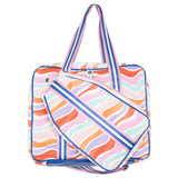 Retro Wave Colors Pattern Pickleball Bag