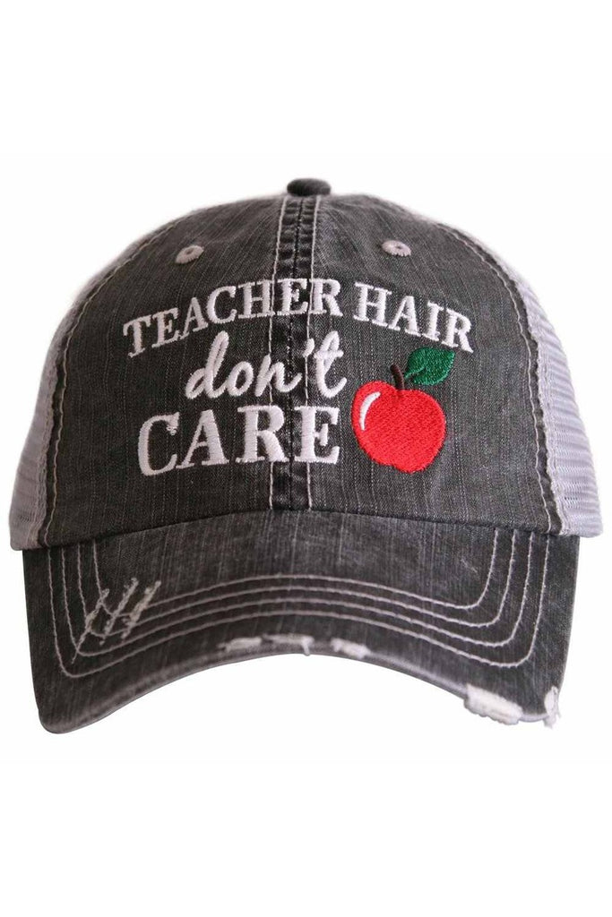 Teacher Hair Don't Care Trucker Hat