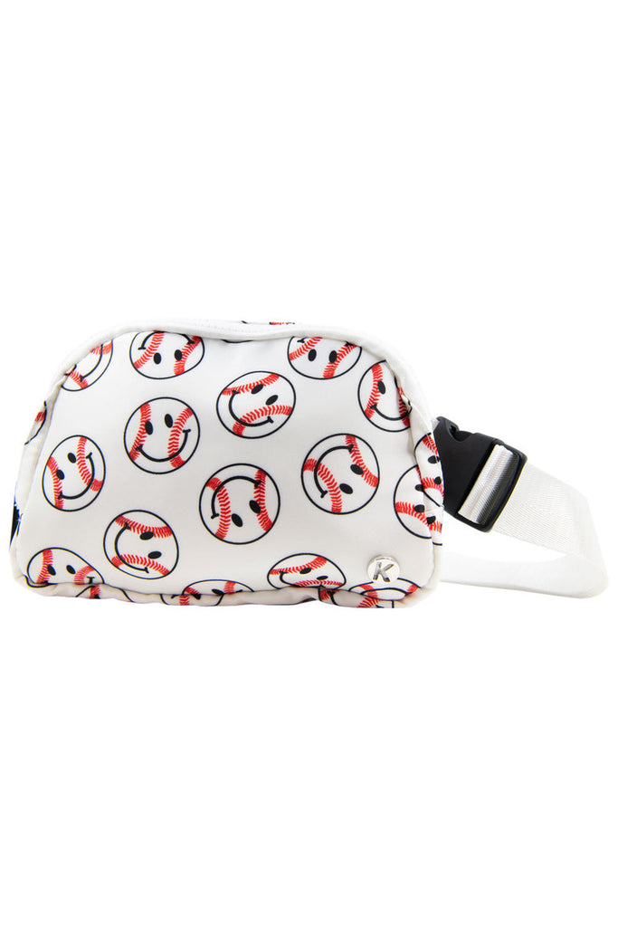 Baseball Happy Face Cute Belt Bag