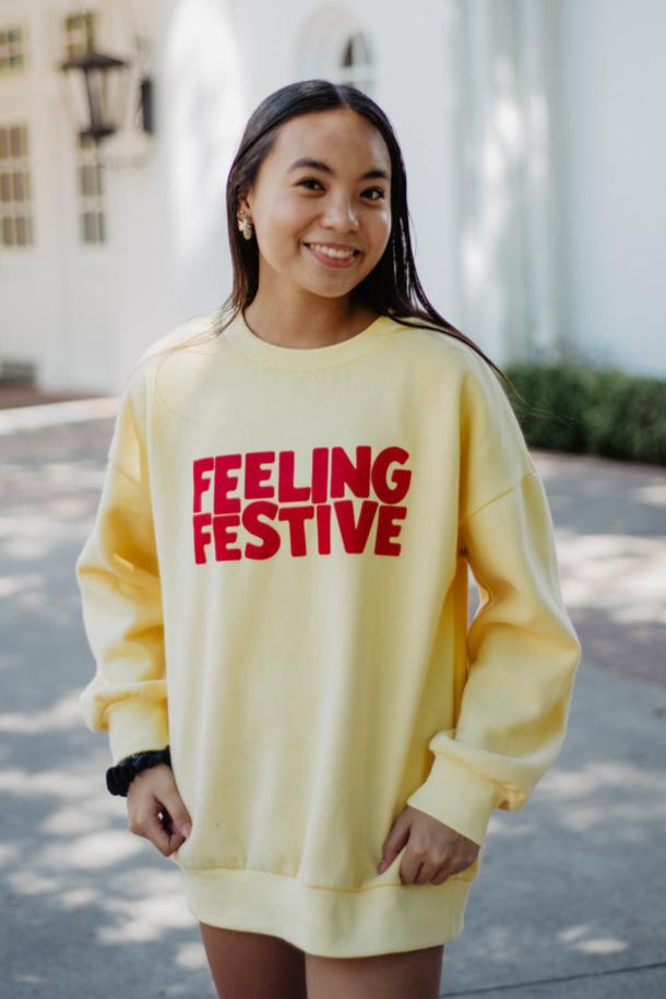 Feeling festive sweatshirt sale