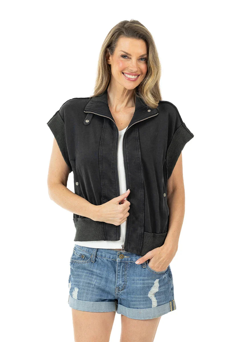 Black Women's Vest Lightweight - Katydid.com