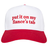 Put It On My Fiance's Tab Two-Toned Vintage Hat