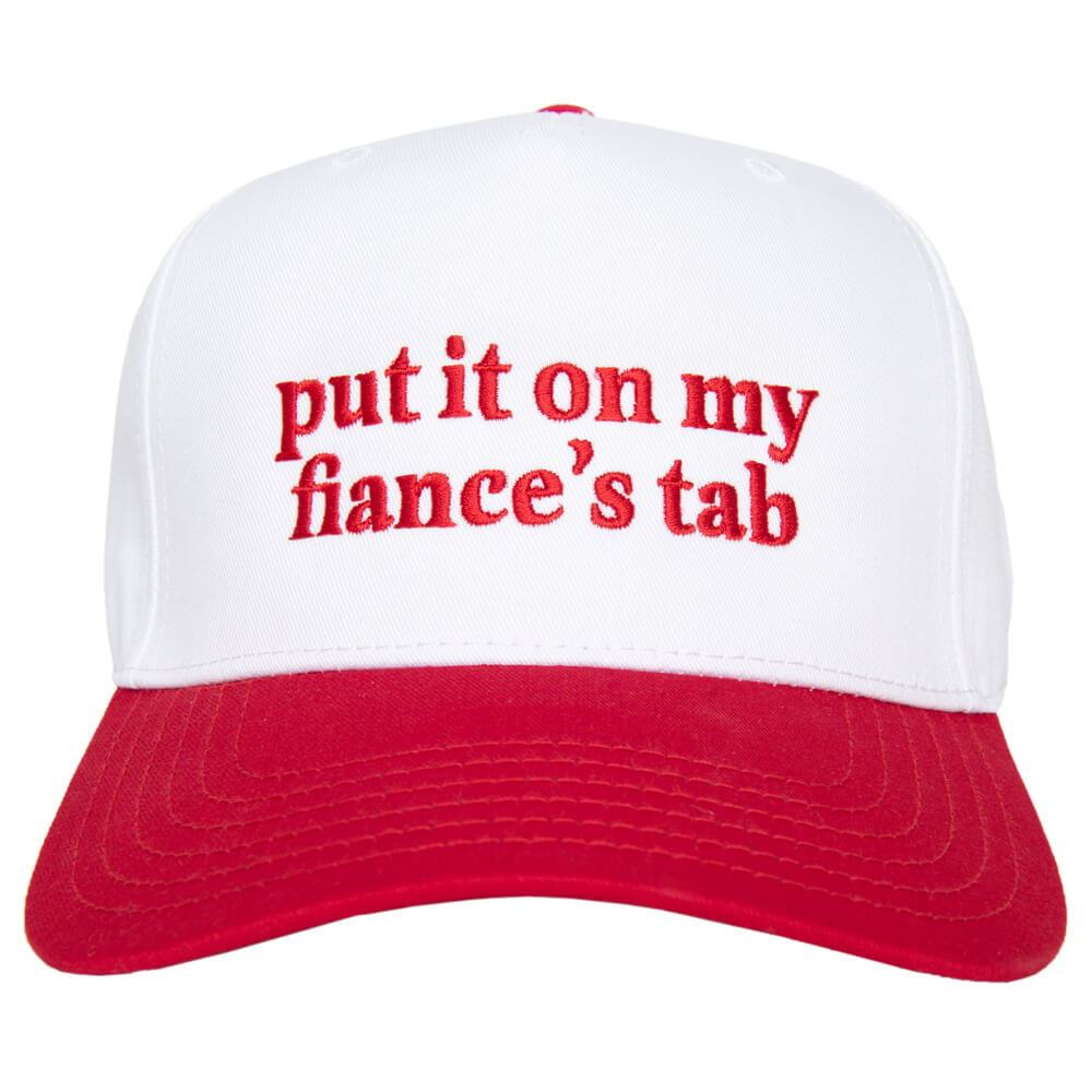 Put It On My Fiance's Tab Two-Toned Vintage Hat