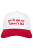 Put It On My Fiance's Tab Two-Toned Vintage Hat