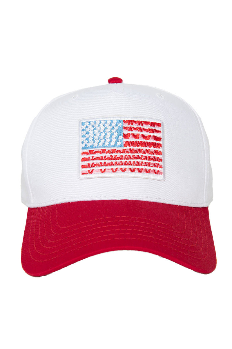 American Flag Two-Toned Hat - Katydid.com