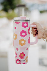 Groovy Flowers Coffee Tumbler