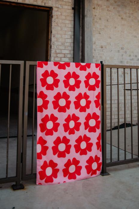Flower Power Reversible Quick Dry Towel