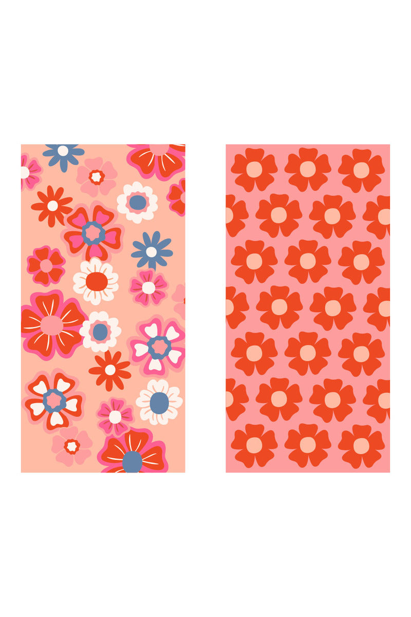 Flower Power Reversible Quick Dry Towel