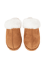 Chestnut Faux Fur Women's House Slippers