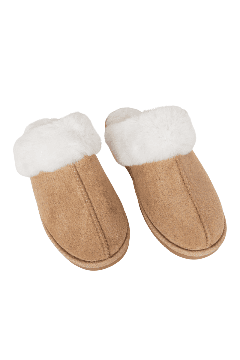 Sand Faux Fur Women's Slippers