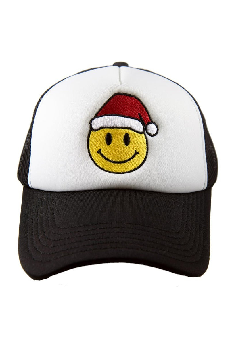 Santa Happy Face Foam Women's Trucker Hat - Katydid.com