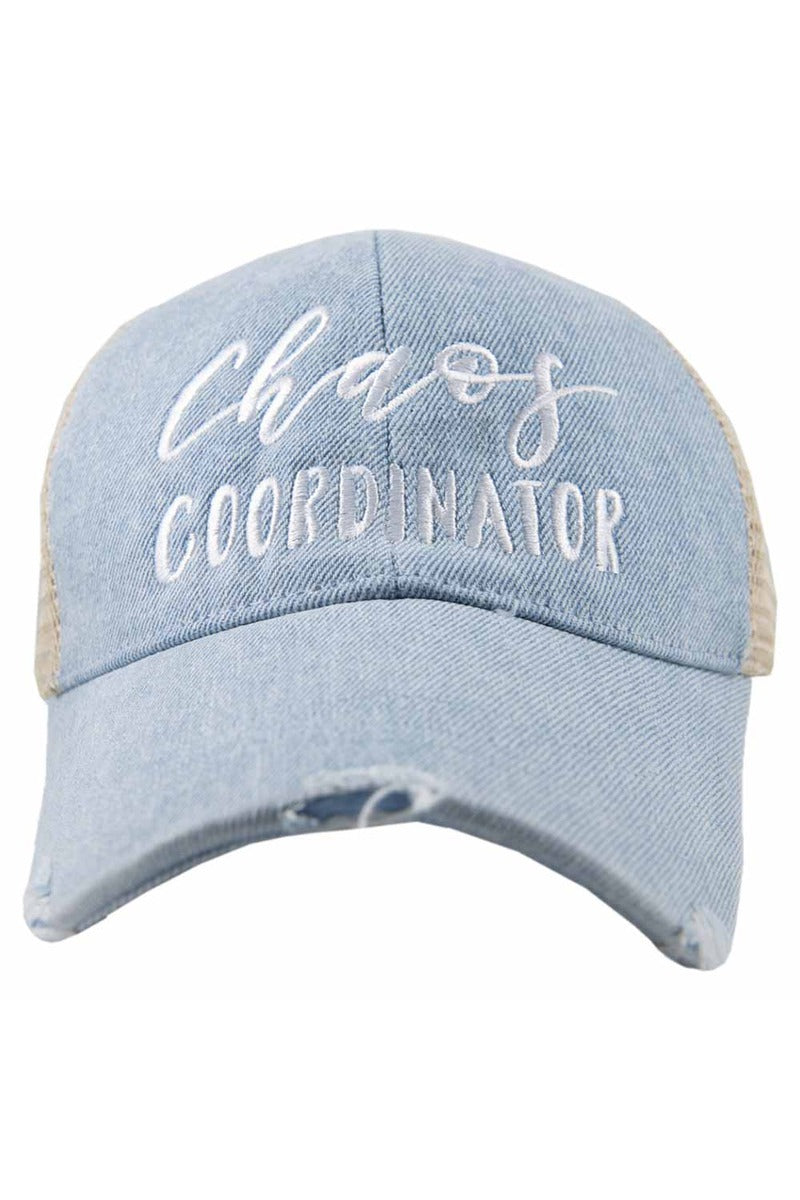 Chaos Coordinator Denim Trucker Hat - Katydid.com