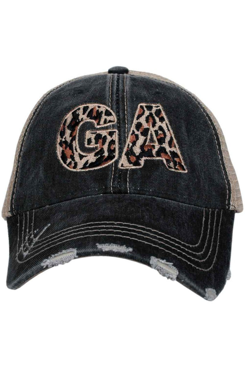 GA Georgia Leopard State Women's Hat