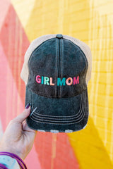 Girl Mom Women's Trucker Hats - Multicolored