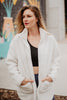 White Oversized Sherpa Jacket