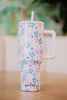 Dainty Florals Pink 38 Oz Tumbler Cup