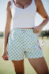 Pink and Green Plaid Cute Women's Boxer Shorts