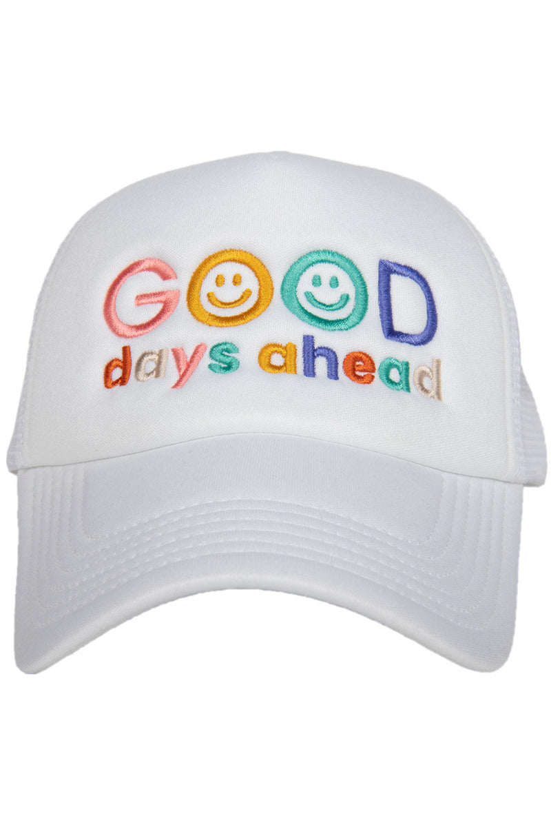 Good Days Ahead Trucker Hat (White Foam) - Katydid.com