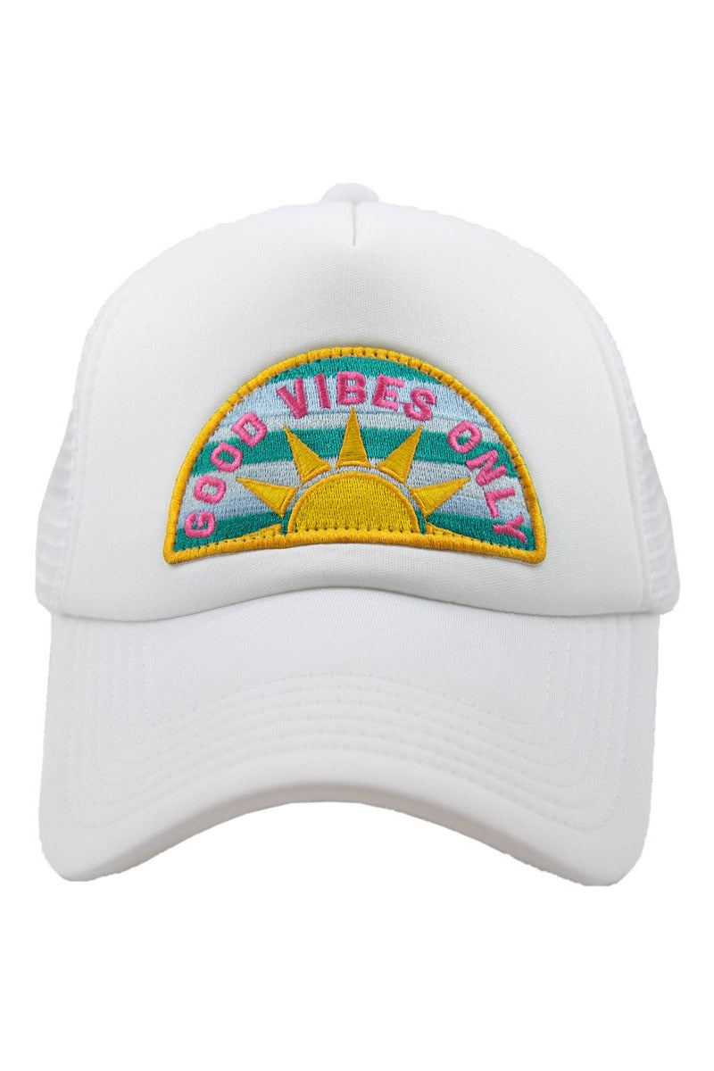 Good Vibes Only Patch Foam Snapback Hat | Katydid
