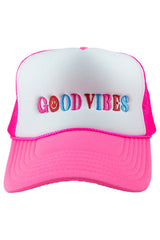 Happy Good Vibes Foam Trucker Hat