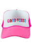 Happy Good Vibes Foam Trucker Hat