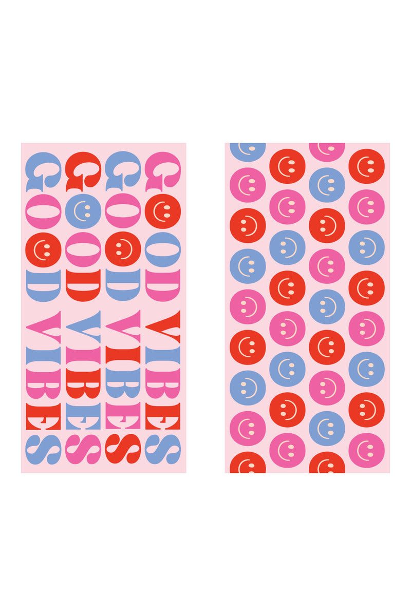 Happy Good Vibes Reversible Quick Dry Towel