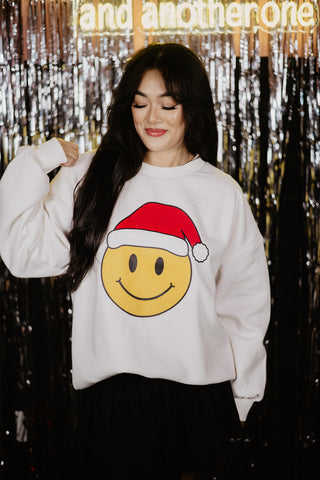 Checker Happy Face Sweatshirt
