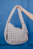 Sand Oversized Quilted Hobo Tote Bag