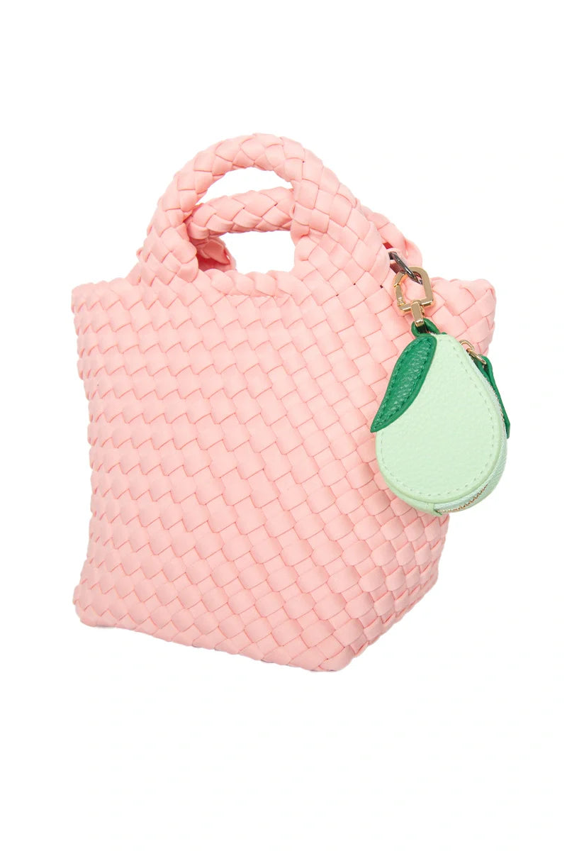 Green Pear Coin Pouch Keychain