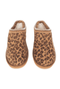 Leopard Print Embroidered Slip-On House Shoes