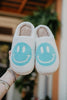 Aqua Happy Face Slippers