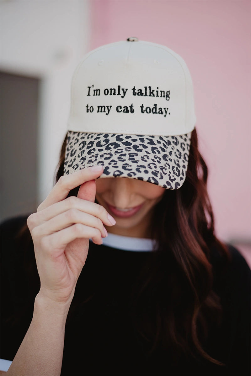 I'm Only Talking To My Cat Today Trucker Hats Vintage