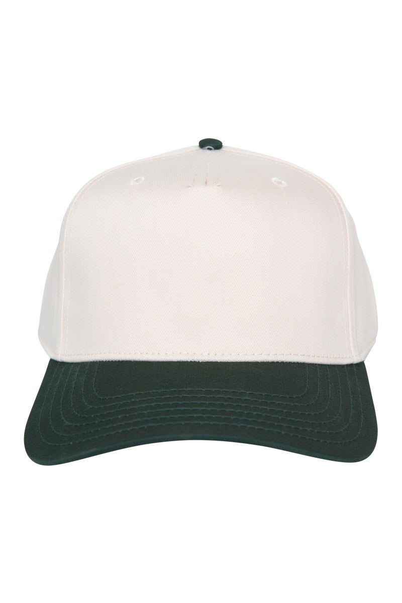 Dark Green and Tan Two-Toned Vintage Hat - Katydid.com