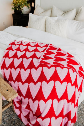 Girly Red Hearts Pattern Drink Tumbler