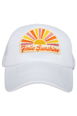 Hello Sunshine Trucker Hat (White Foam)