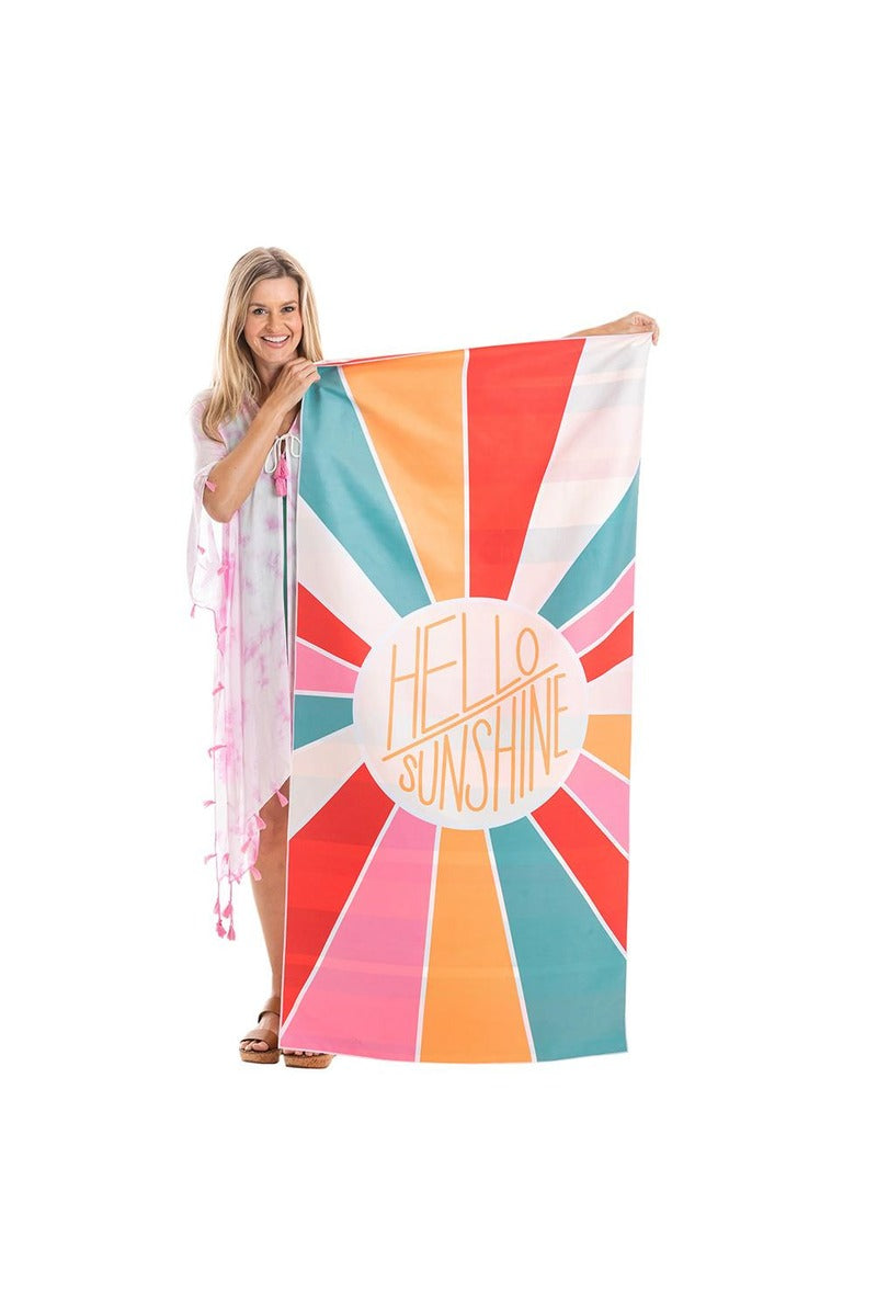 Hello Sunshine Reversible Quick Dry Beach Towels