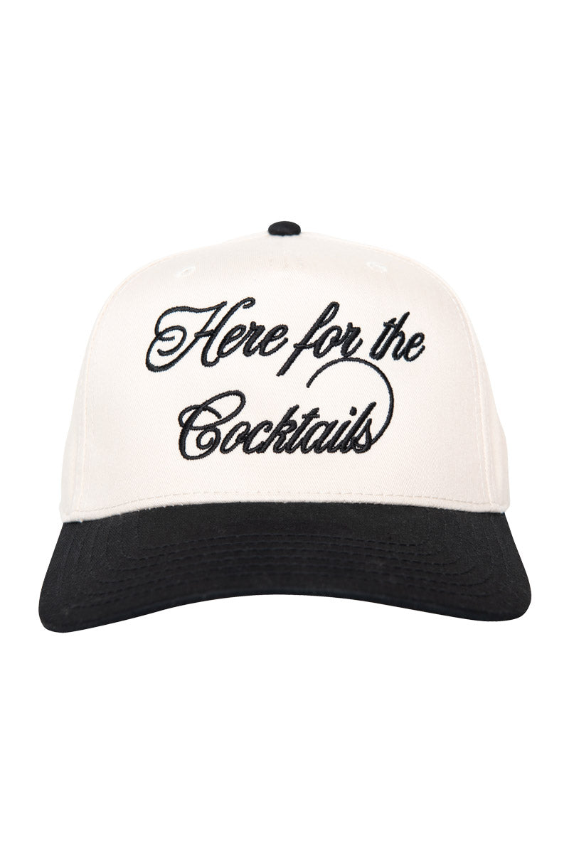 Here For the Cocktails Retro Two-Toned Hat - Katydid.com