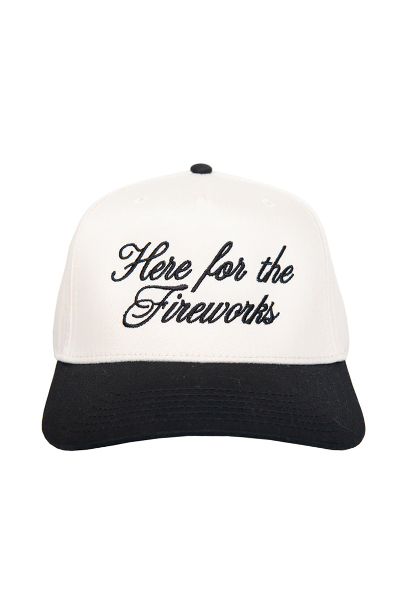Here For The Fireworks Vintage Trucker Hat - Katydid.com