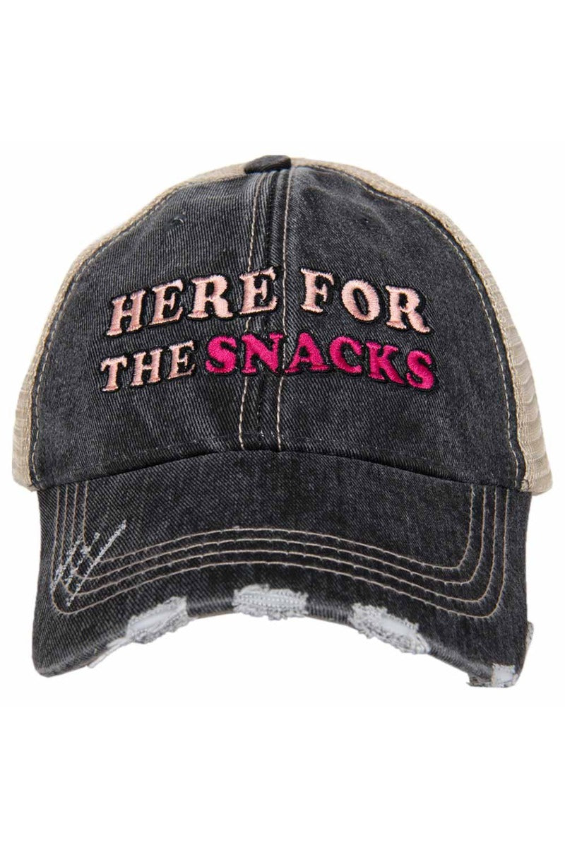 Here For The Snacks Trucker Hat