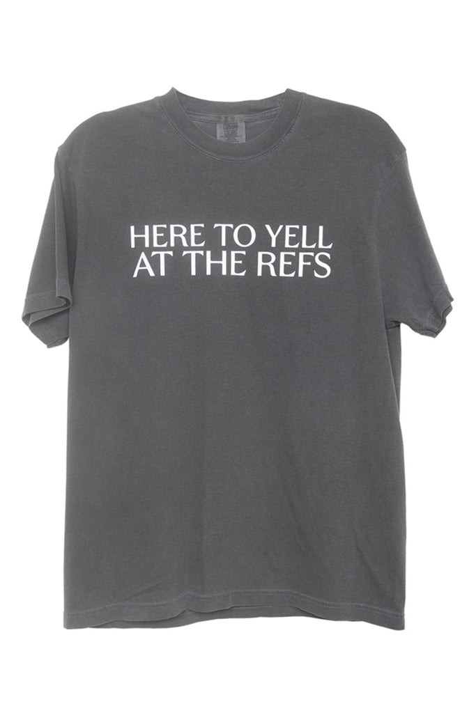 Here To Yell At The Refs Woman Graphic Tee