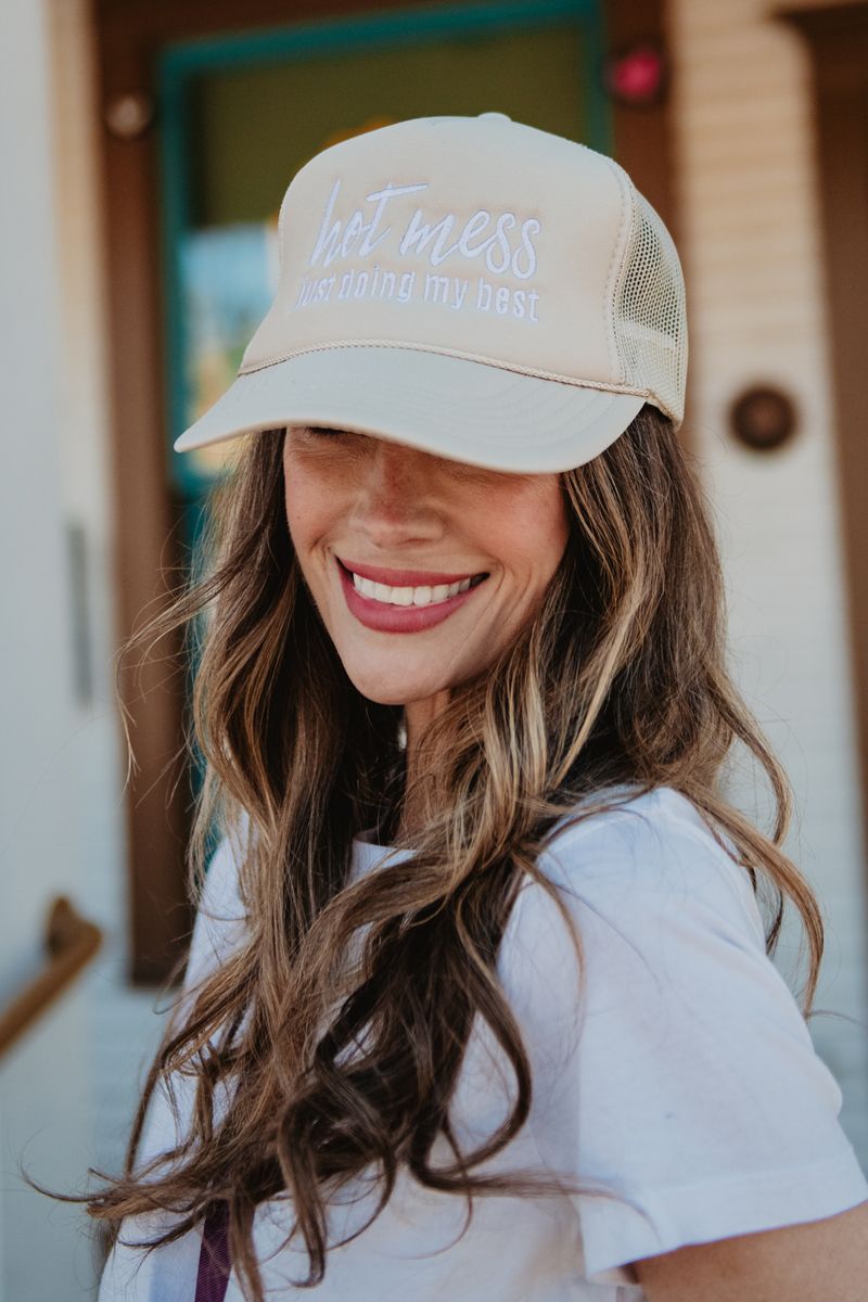 Hot Mess Just Doing My Best Foam Trucker Hat | Katydid