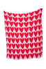 Girly Red Hearts Comfy Oversized Throw Blanket
