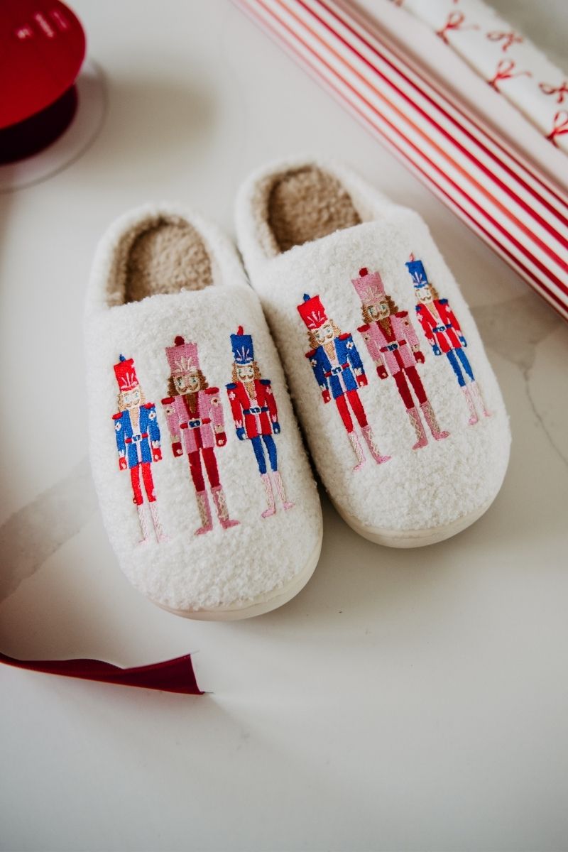 Nutcrackers Holiday Slippers Women