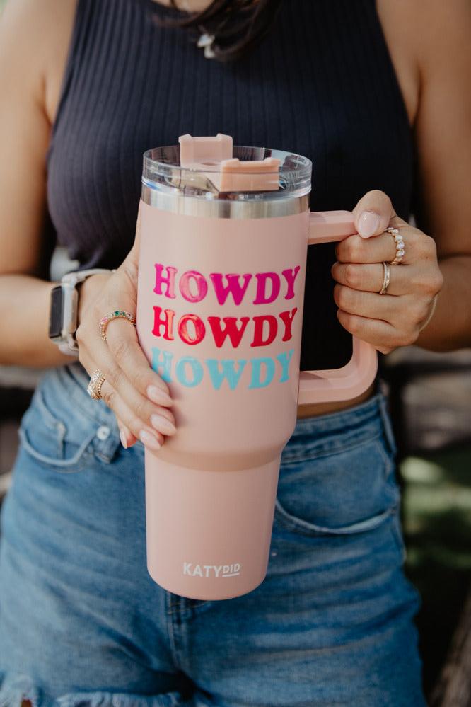 Howdy Western Tumbler With Handle